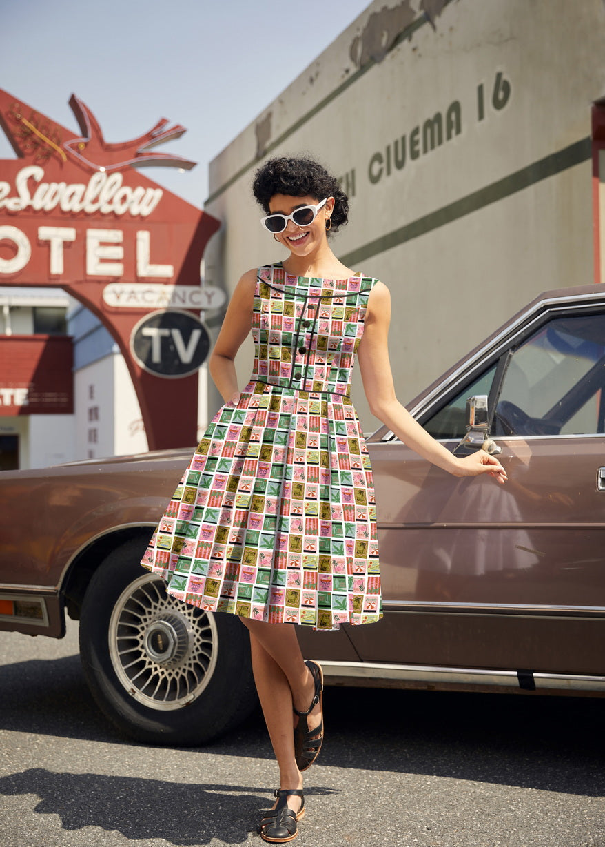 Elizabeth Dress in Paradise, view 2 — Soul Flow Apparel