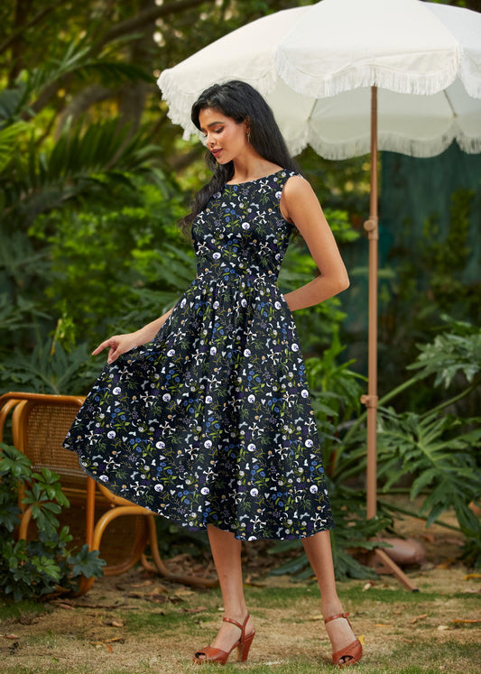 Firefly Midi Dress, view 2 — Soul Flow Apparel