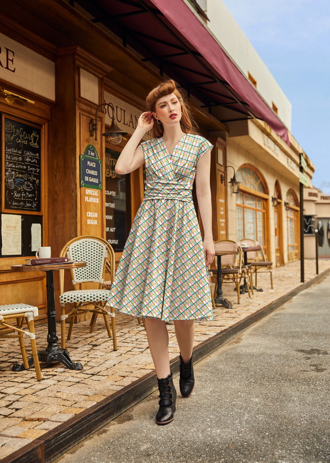 Squiggly Greta Dress, view 1 — Soul Flow Apparel