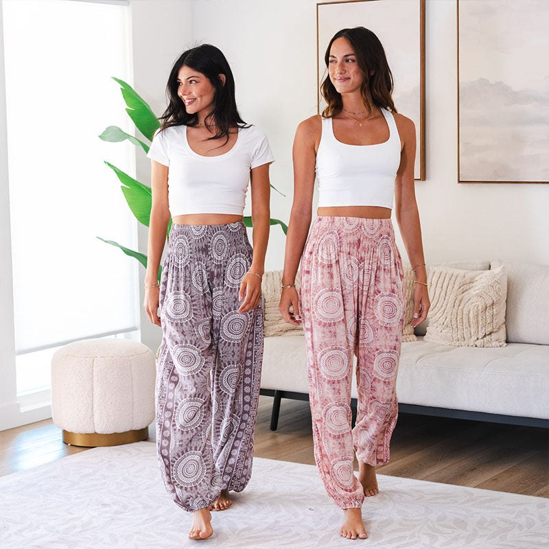 Nosara Harem Pants, view 4 — Soul Flow Apparel
