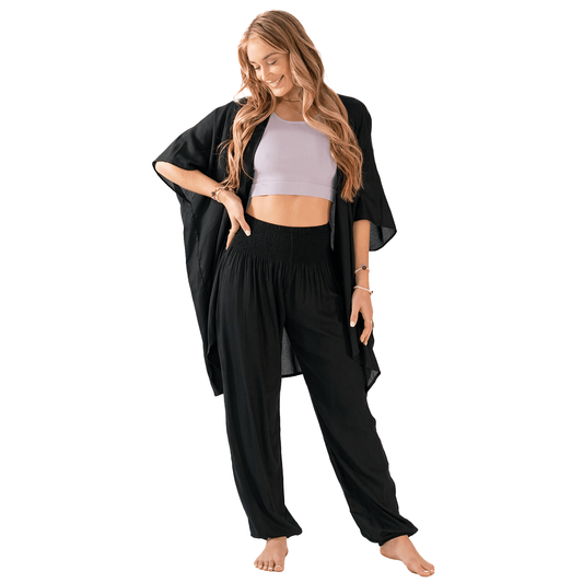 Black Lounge Set, view 1 — Soul Flow Apparel