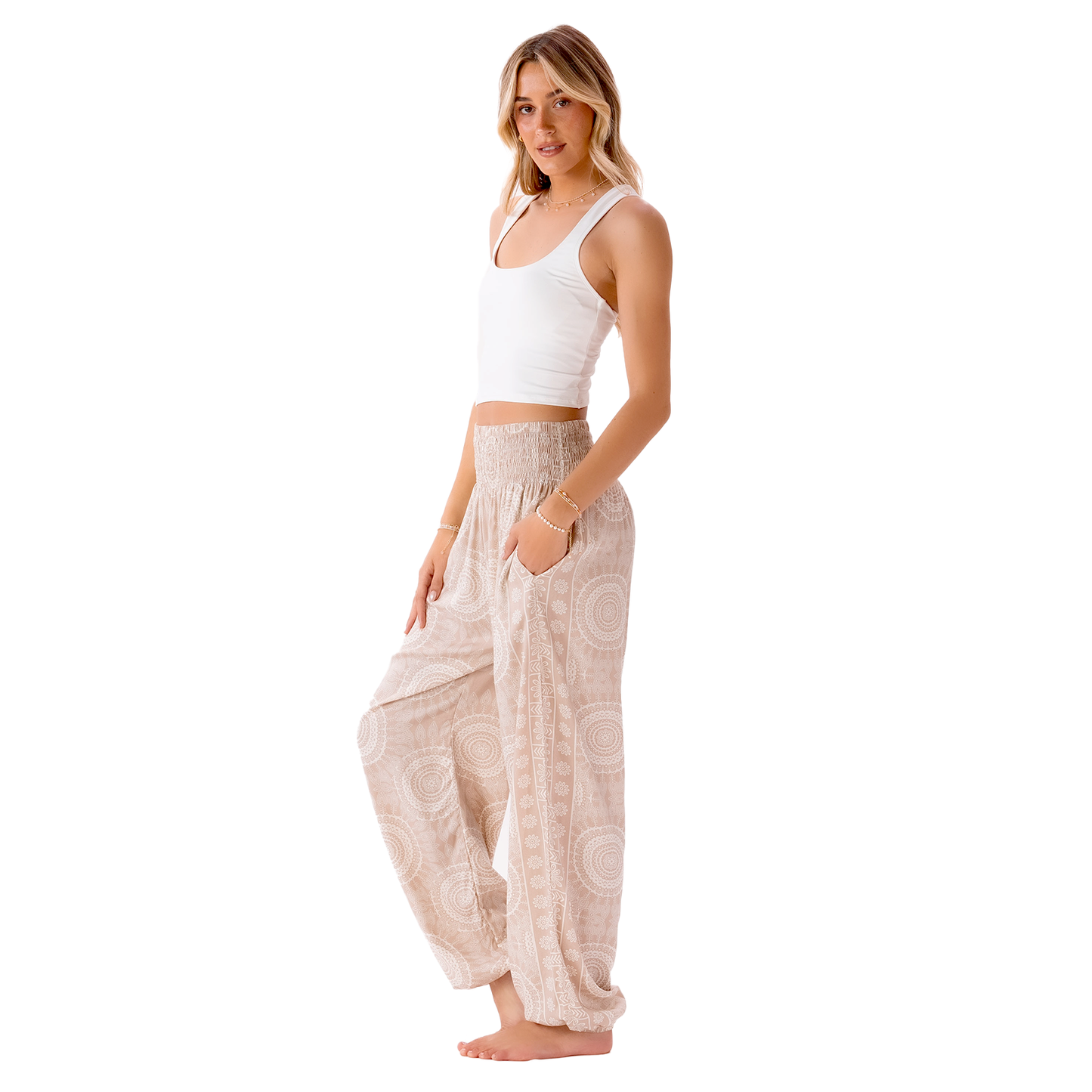 Sahara Harem Pants, view 2 — Soul Flow Apparel