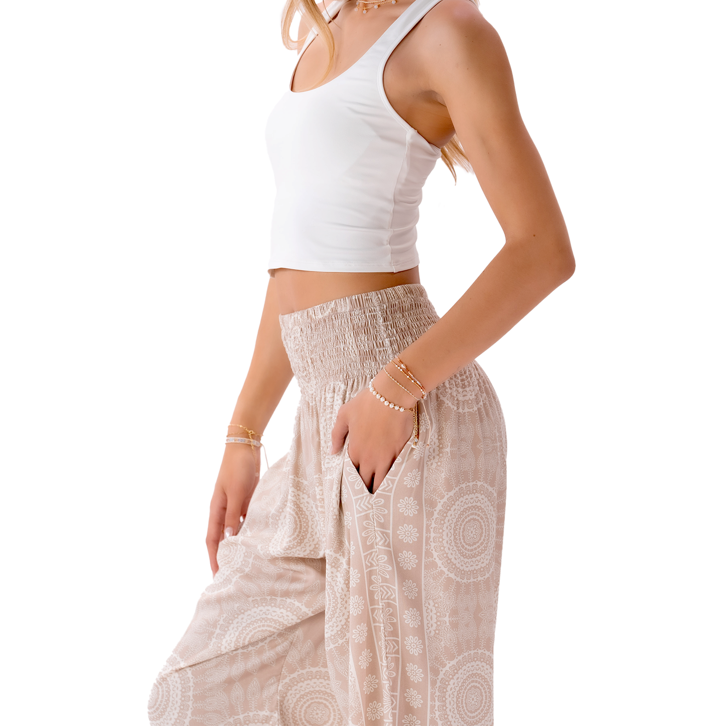 Sahara Harem Pants, view 4 — Soul Flow Apparel