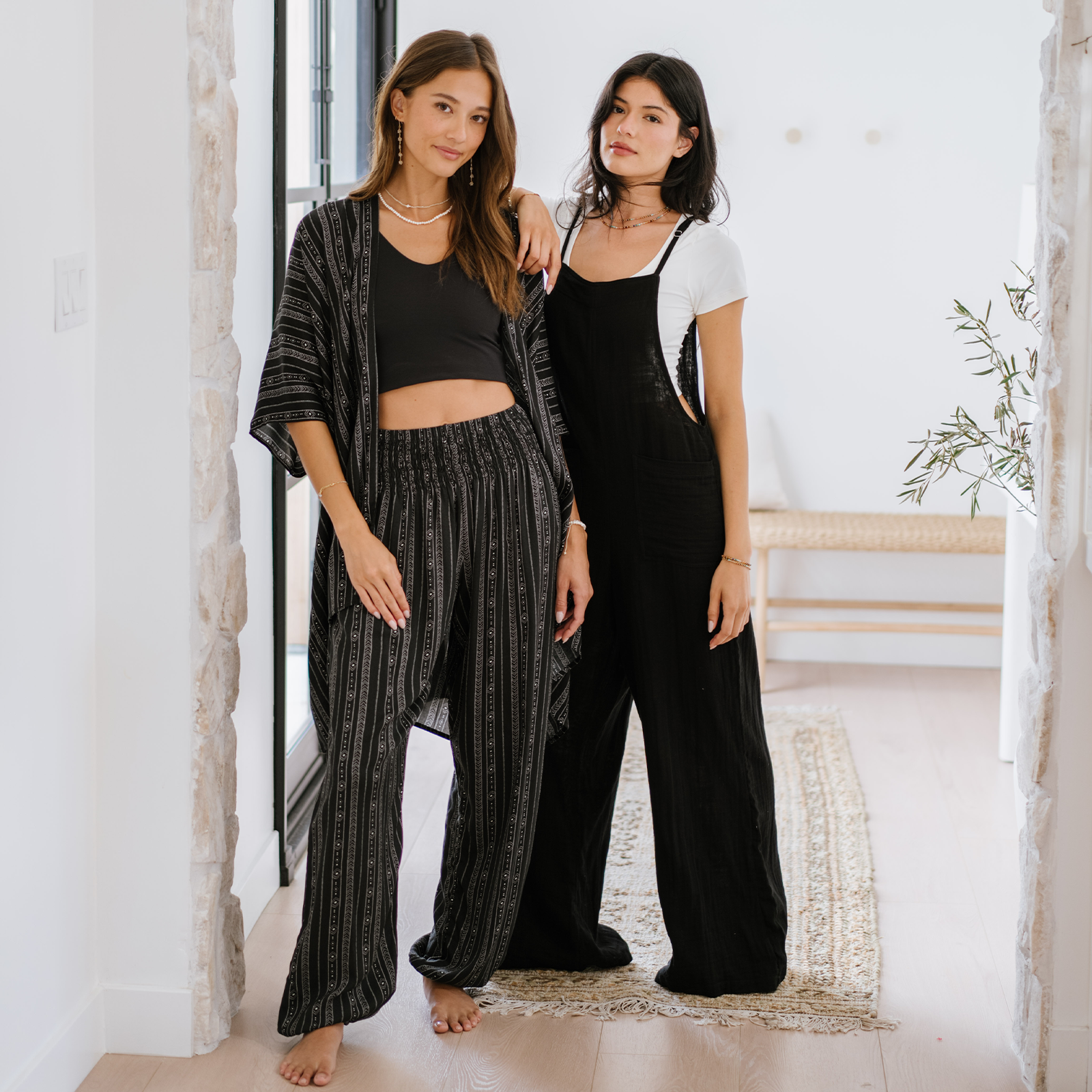 Akha Tribal Print Harem Pants, view 10 — Soul Flow Apparel
