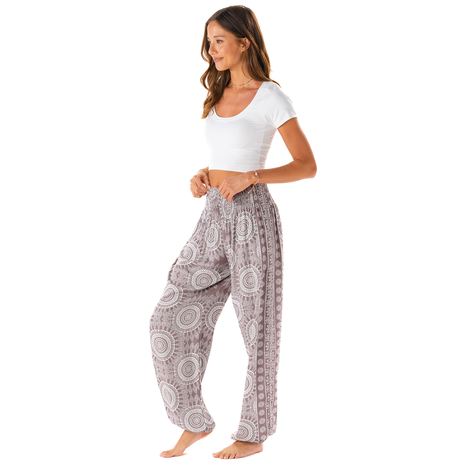 Nosara Harem Pants, view 2 — Soul Flow Apparel
