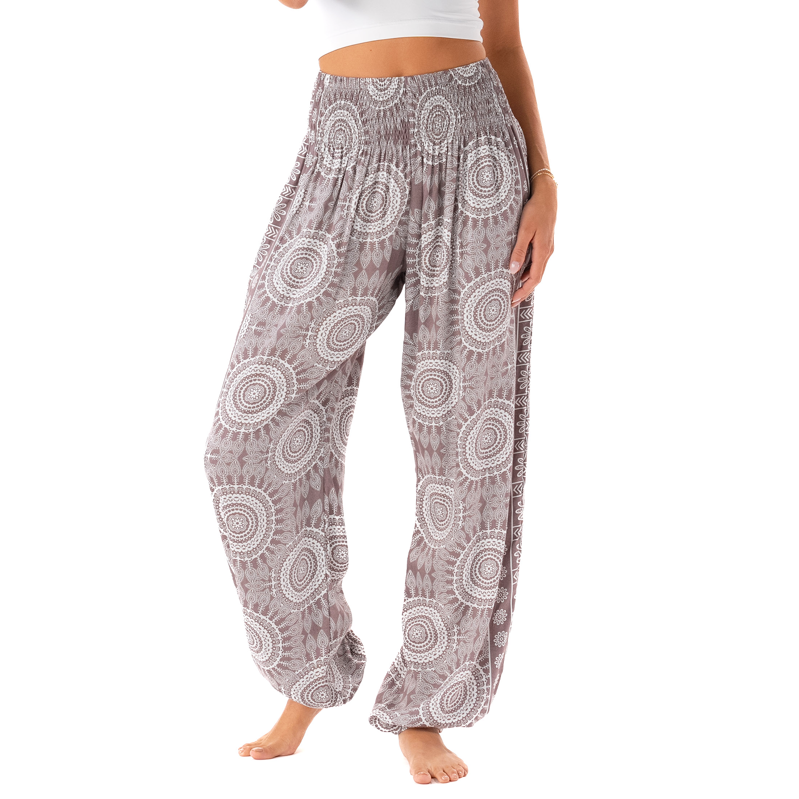 Nosara Harem Pants, view 4 — Soul Flow Apparel