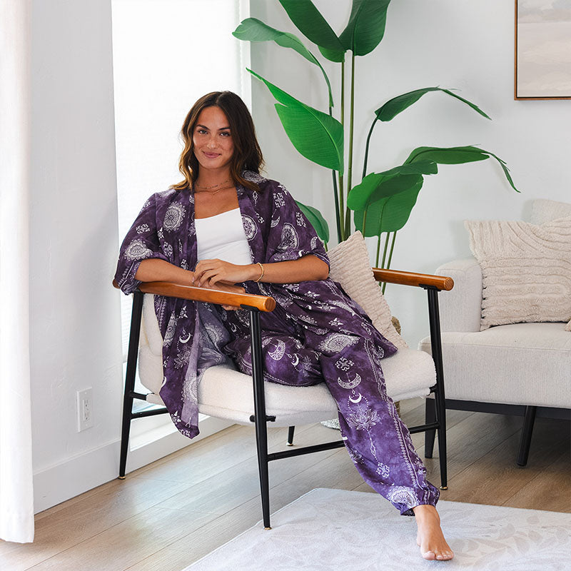 Mystic Plum Lounge Set, view 8 — Soul Flow Apparel