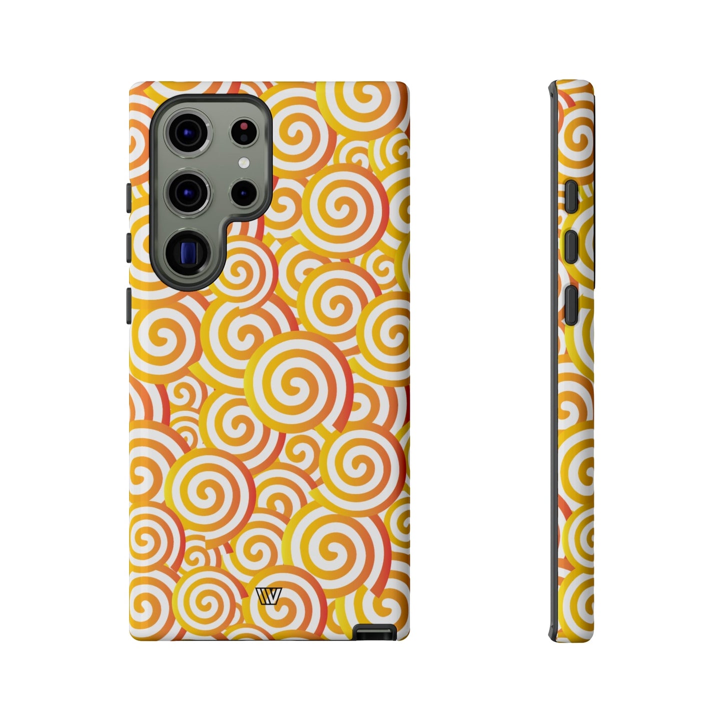Abstract Spiral Orange | Tough Phone Case, view 2048 — Soul Flow Apparel