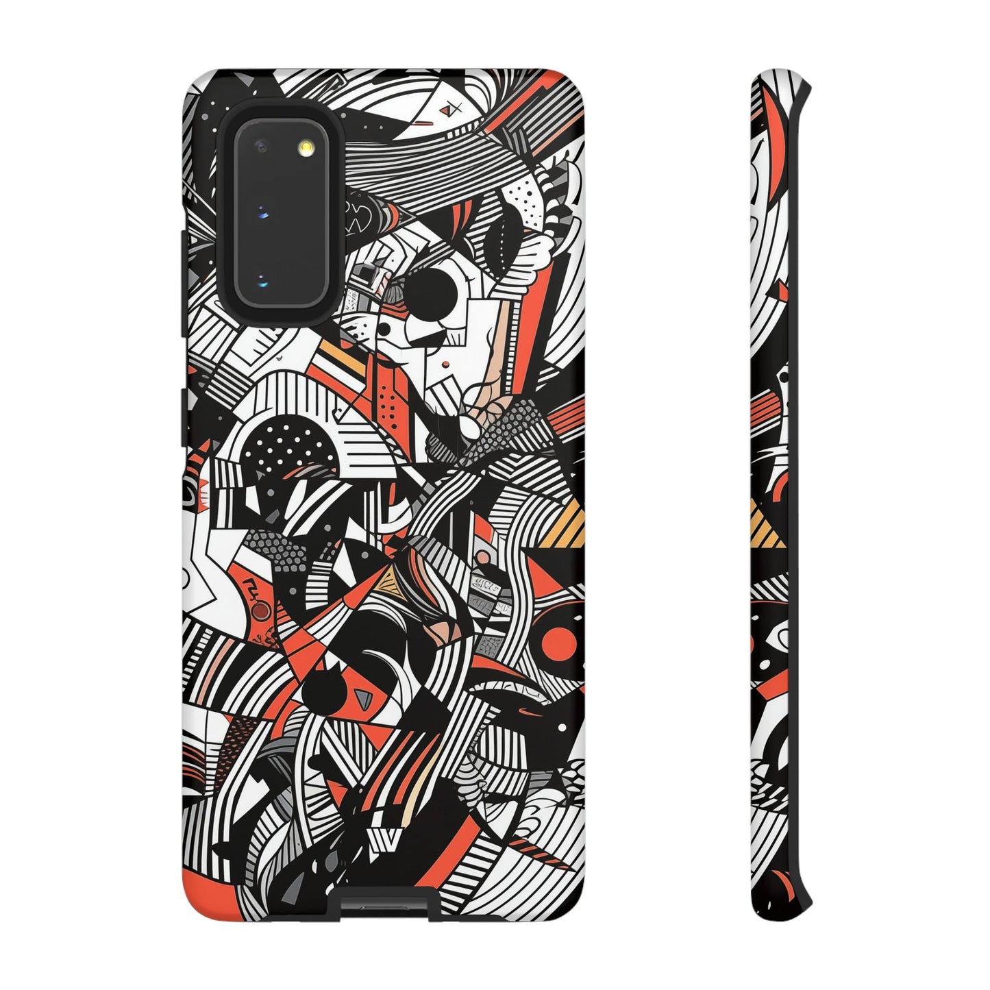 Abstract Doodle #3 | Tough Phone Case, view 2048 — Soul Flow Apparel