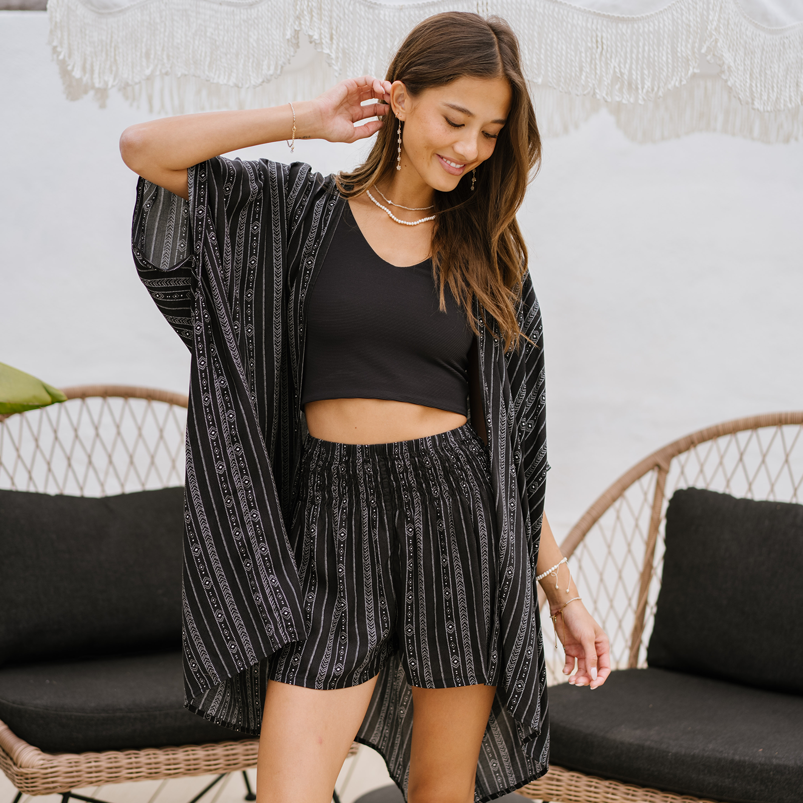 Akha Tribal Shorts, view 8 — Soul Flow Apparel