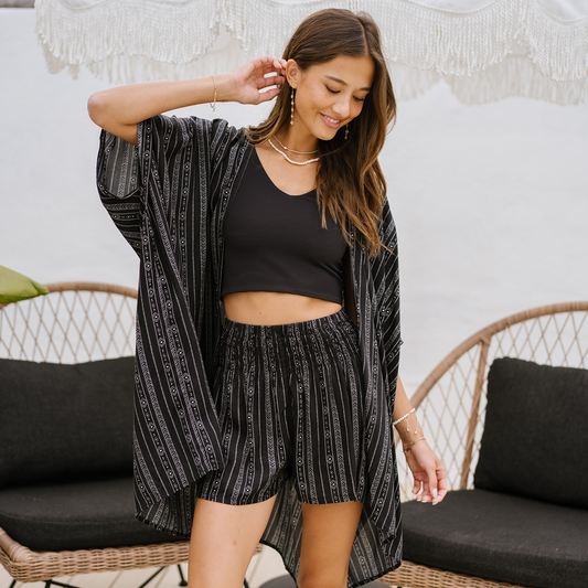 Akha Tribal Shorts, view 8 — Soul Flow Apparel