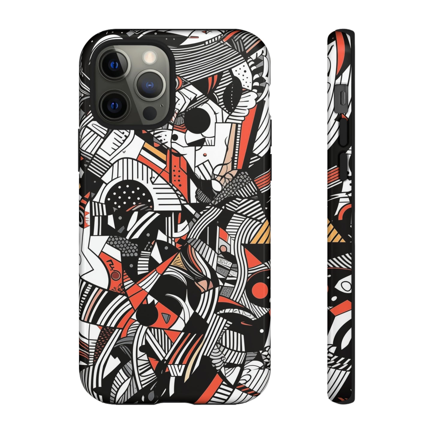 Abstract Doodle #3 | Tough Phone Case, view 2048 — Soul Flow Apparel