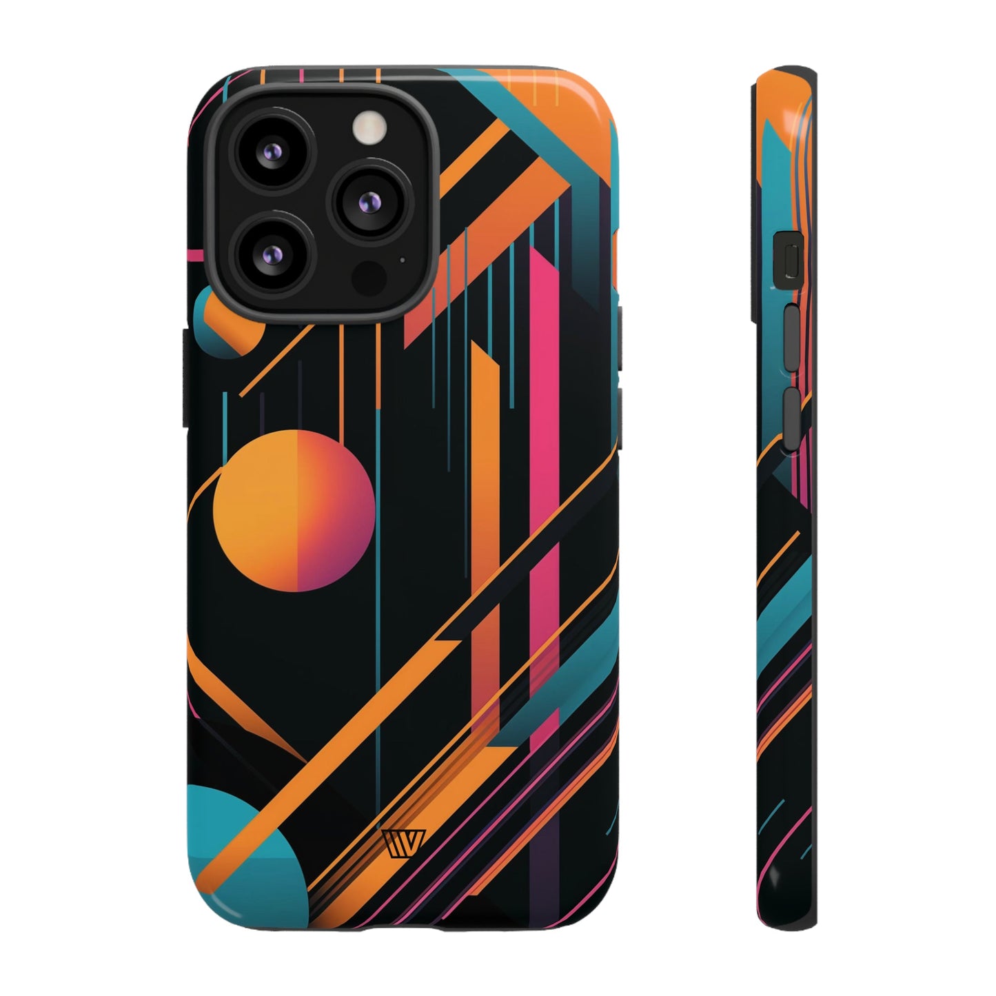 Bold Retro Lines | Tough Phone Case, view 2048 — Soul Flow Apparel