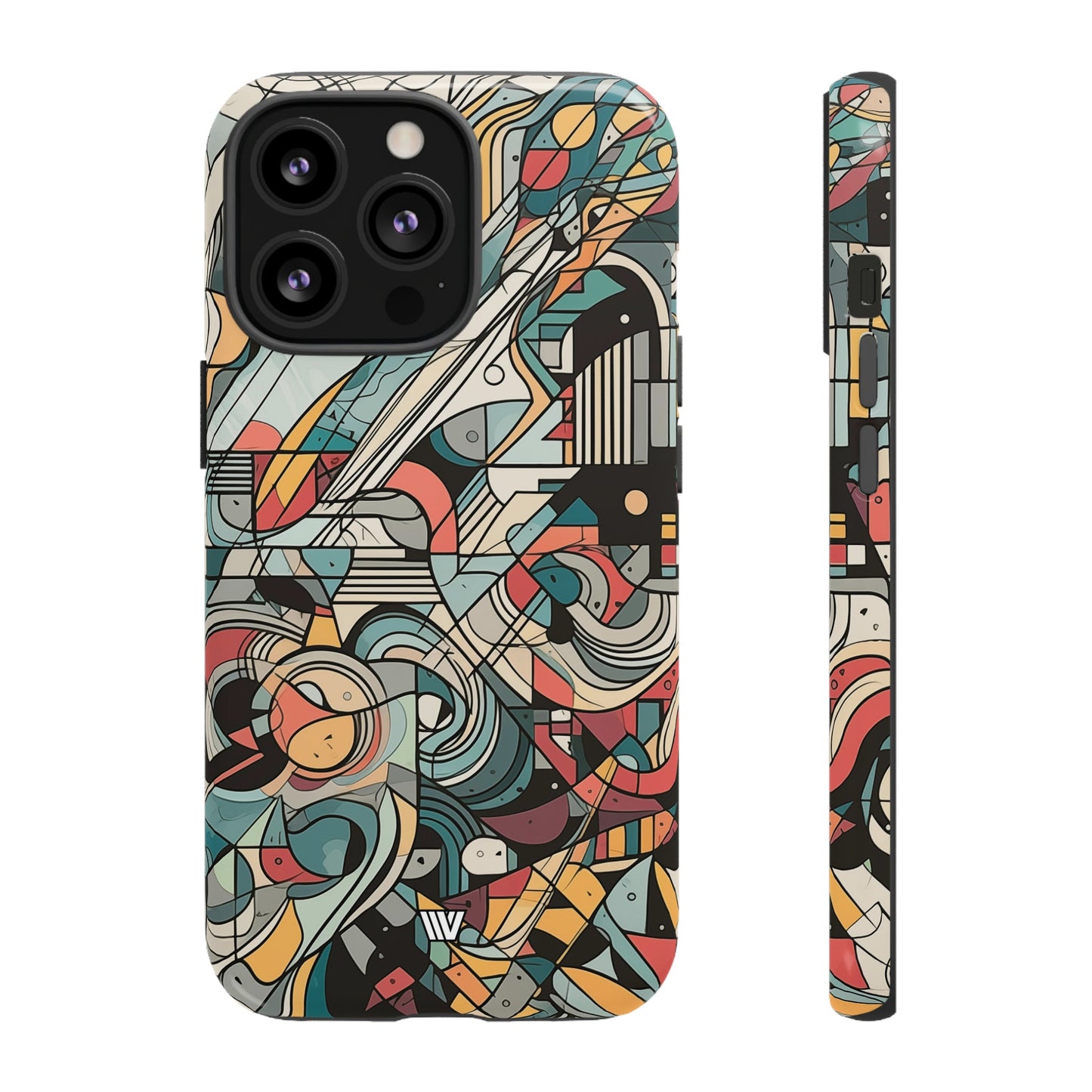 Abstract Doodle #2 | Tough Phone Case, view 2048 — Soul Flow Apparel