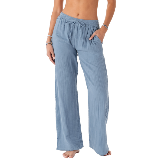 Elemental Blue Cotton Cabana Pants in 1crop — Soul Flow Apparel