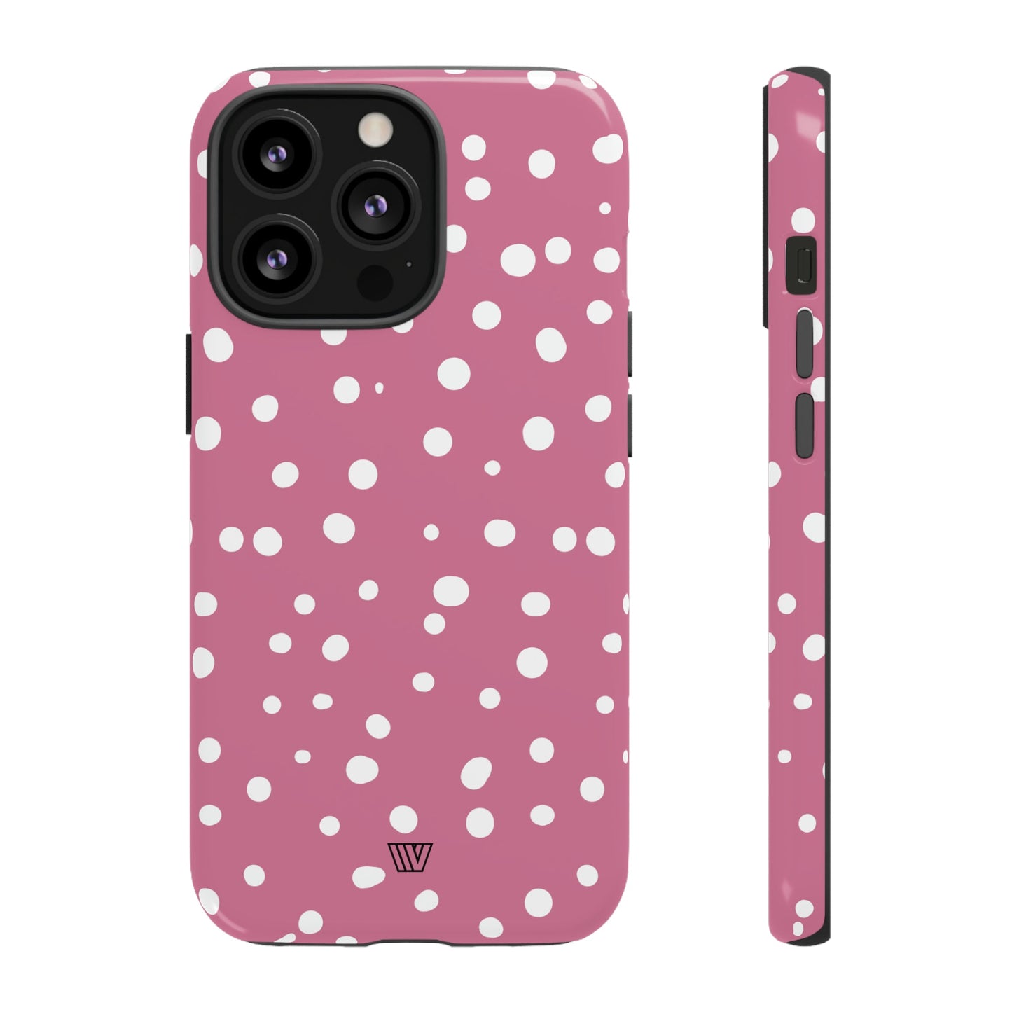 Blush Red Dots | Tough Phone Case, view 2048 — Soul Flow Apparel