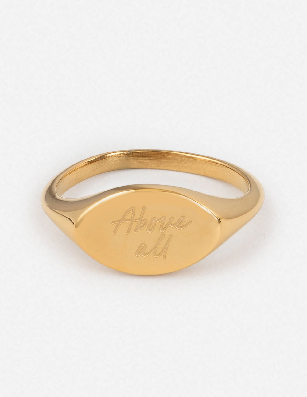 Above All Oval Signet Ring – Christian Ring