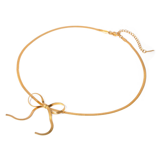 Lily Bow Necklace — Soul Flow Apparel