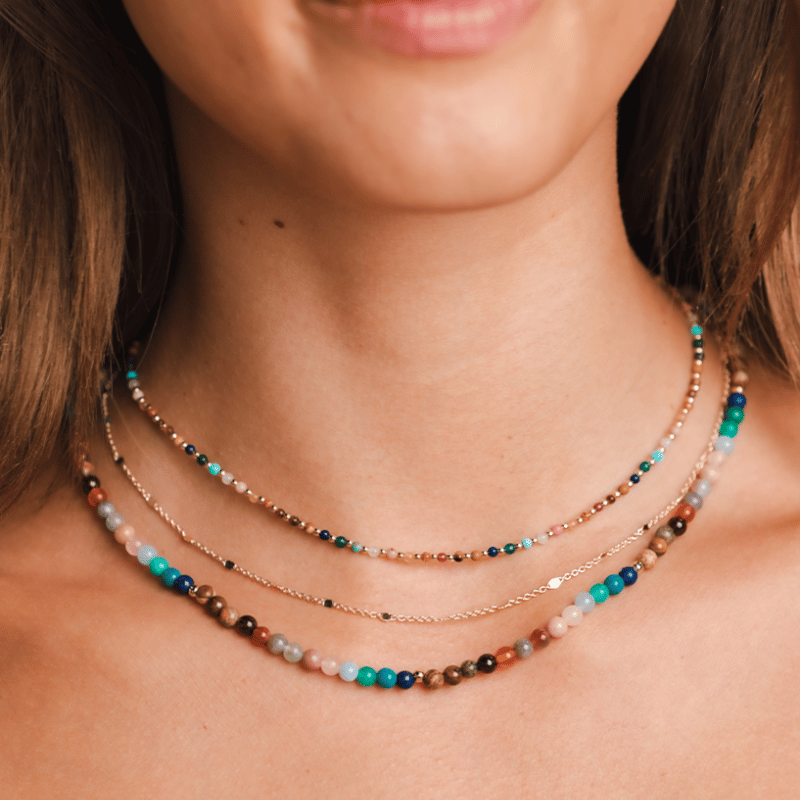 2mm + 4mm Master Healer Necklace Stack — Soul Flow Apparel