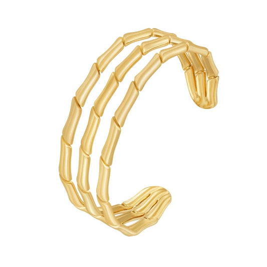 Bamboo Layered Cuff — Soul Flow Apparel