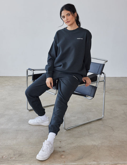 Basics Black Unisex Crewneck – Christian Crewneck