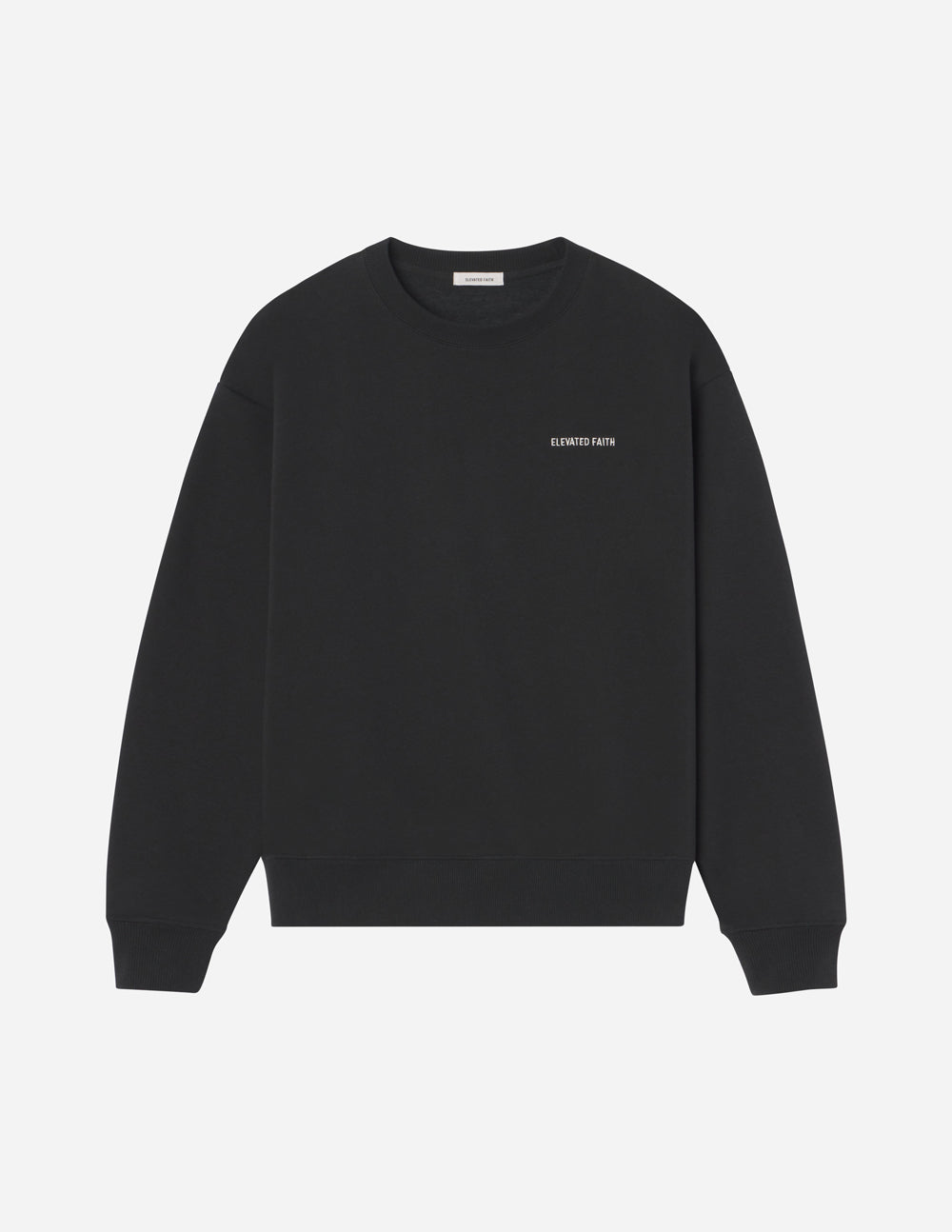 Basics Black Unisex Crewneck – Christian Crewneck
