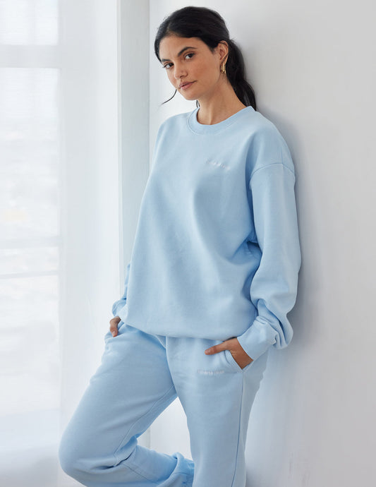 Basics Dream Blue Unisex Crewneck – Christian Crewneck