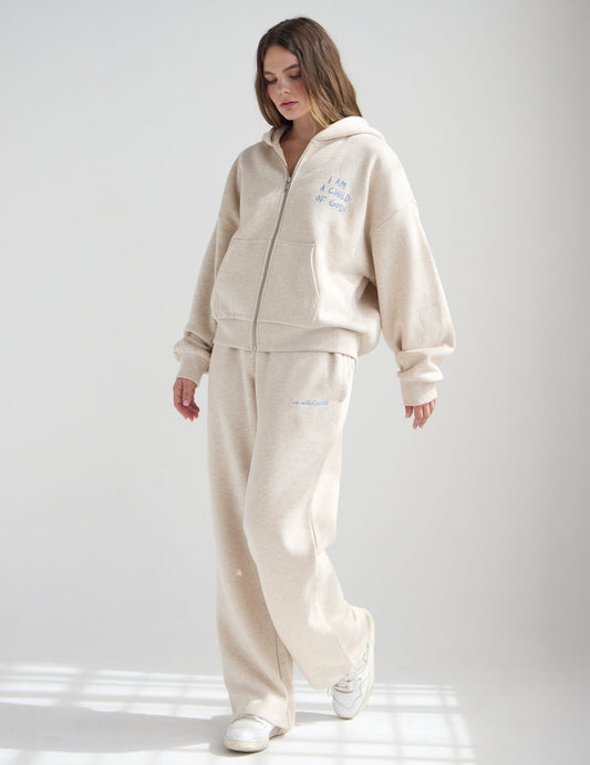 Basics Eggshell Wide Leg Sweatpant – Christian Sweatpant
