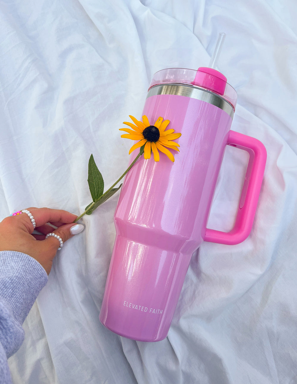 Basics Pink 40 oz Tumbler – Christian Tumbler