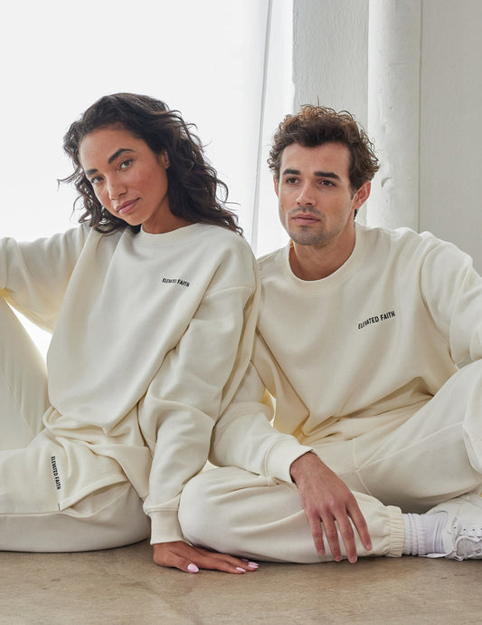 Basics White Sand Unisex Crewneck – Christian Crewneck