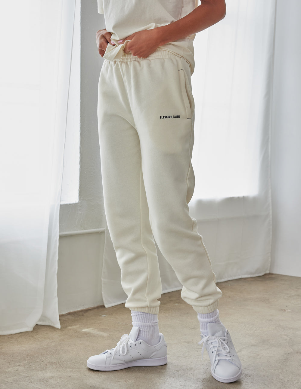 Basics White Sand Unisex Sweatpant – Christian Sweatpant