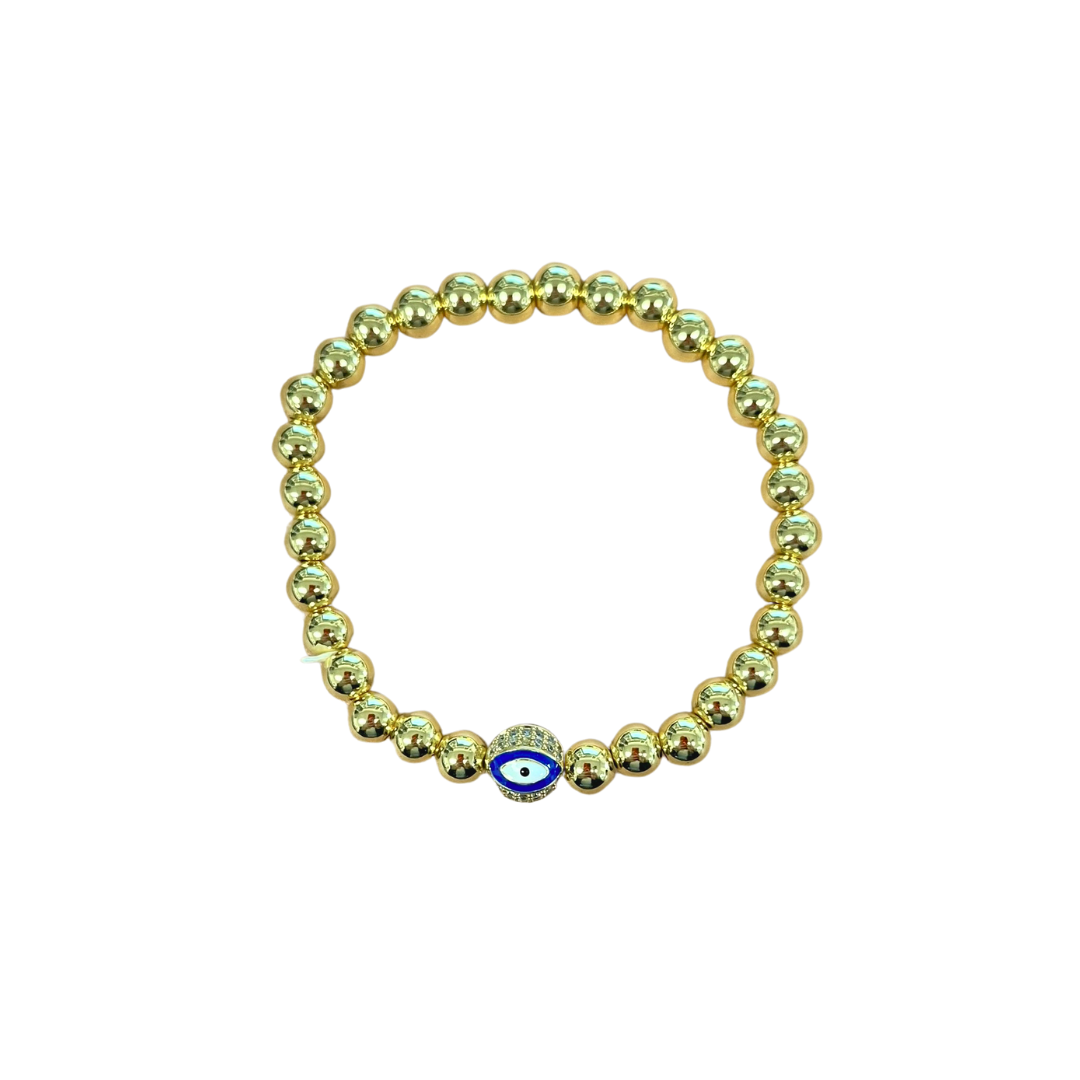 Beaded Evil Eye Bracelet — Soul Flow Apparel