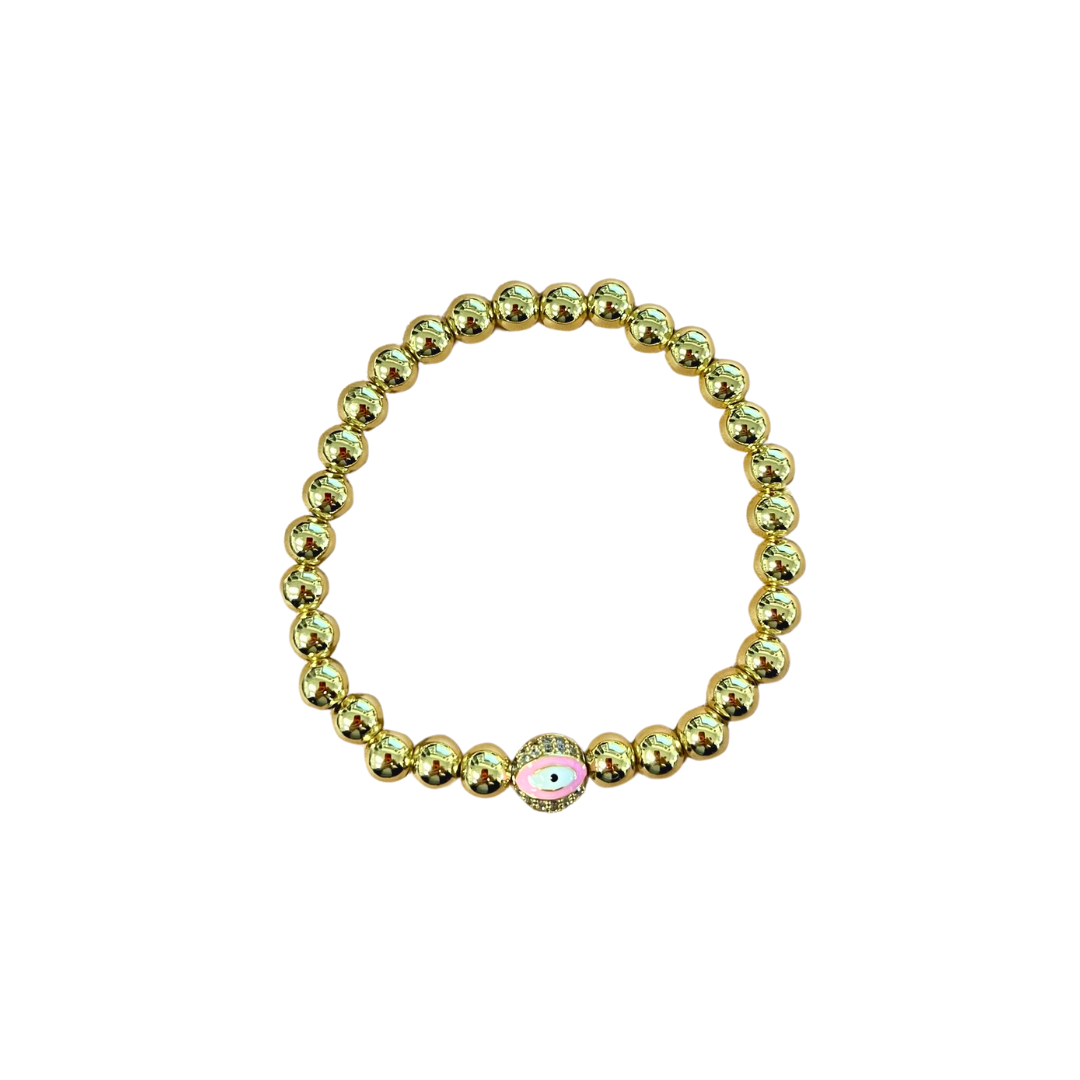 Beaded Evil Eye Bracelet — Soul Flow Apparel