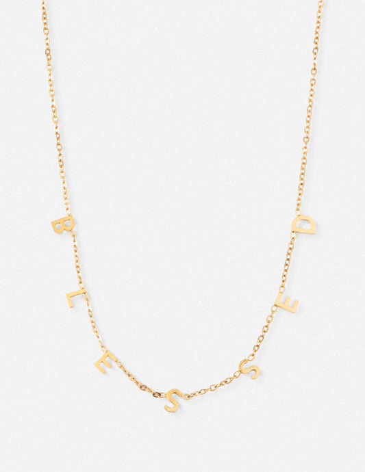 Blessed Dainty Necklace – Christian Necklace