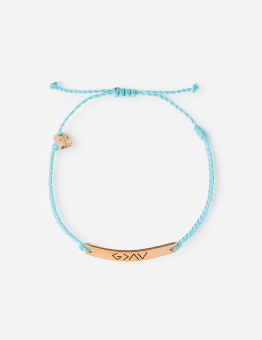 Blue Highs and Lows Bracelet – Christian String Bracelet