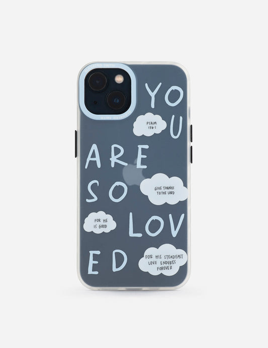 Blue You Are So Loved Frosted Phone Case – Christian Phone Case