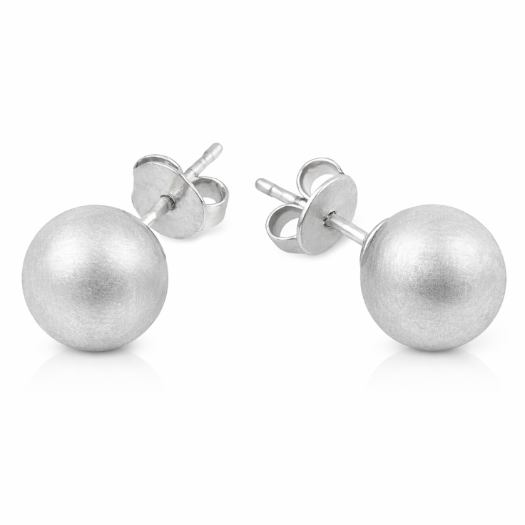 Brushed Allie Bead Stud — Soul Flow Apparel