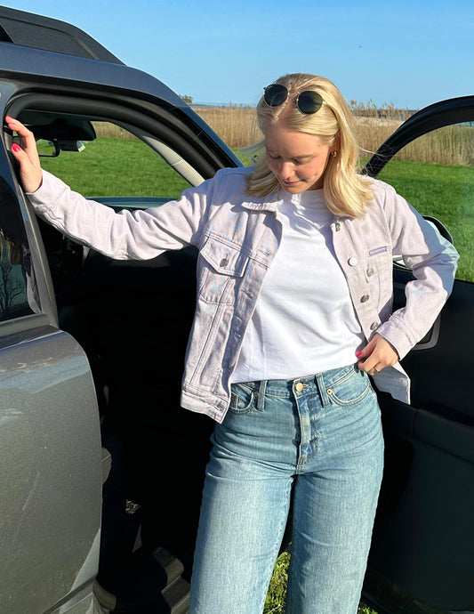 But God Cropped Denim Jacket – Christian Jacket