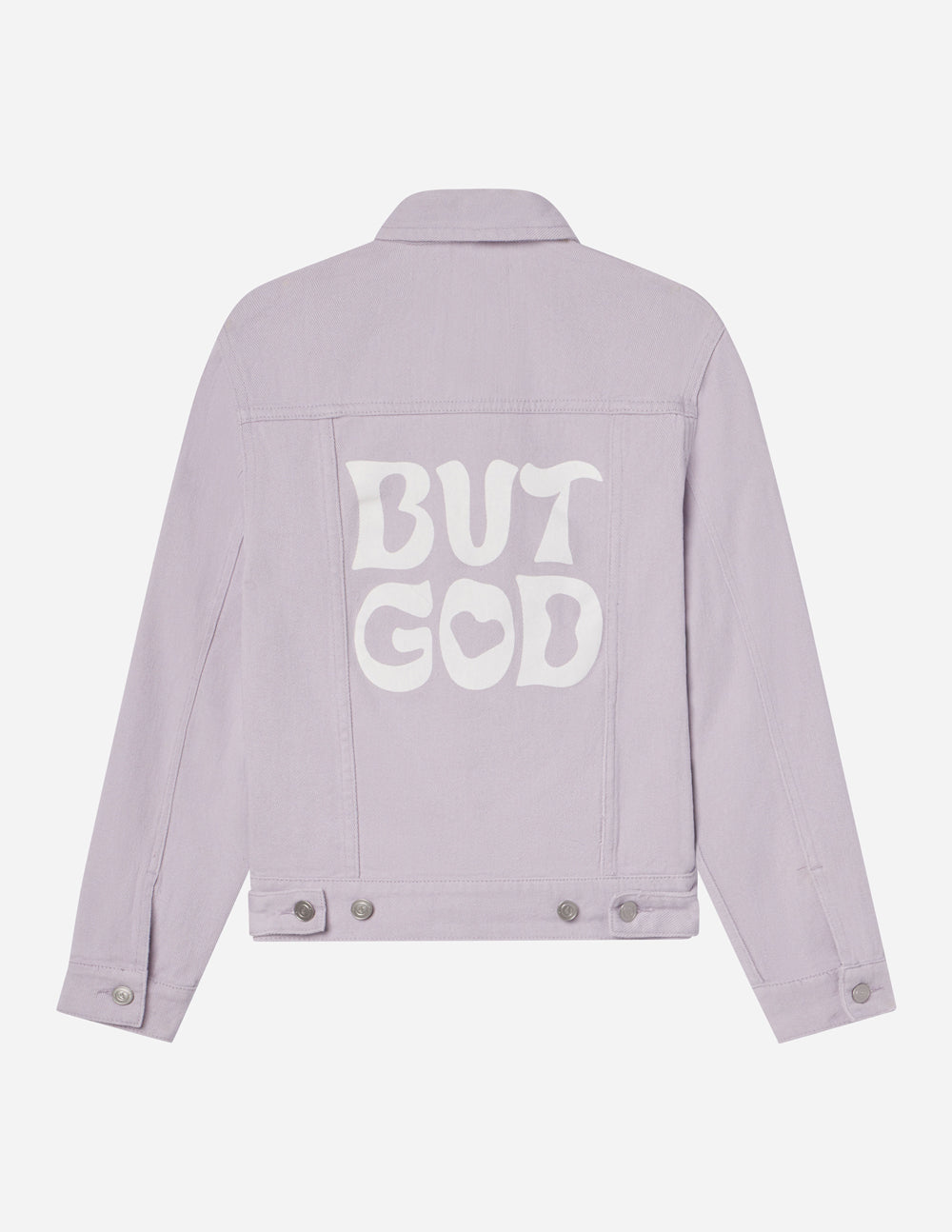 But God Cropped Denim Jacket – Christian Jacket