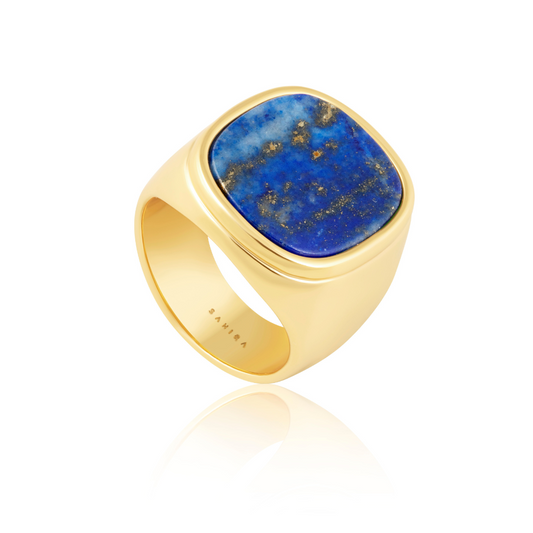 Lapis Lazuli Statement Ring, view 3 — Soul Flow Apparel