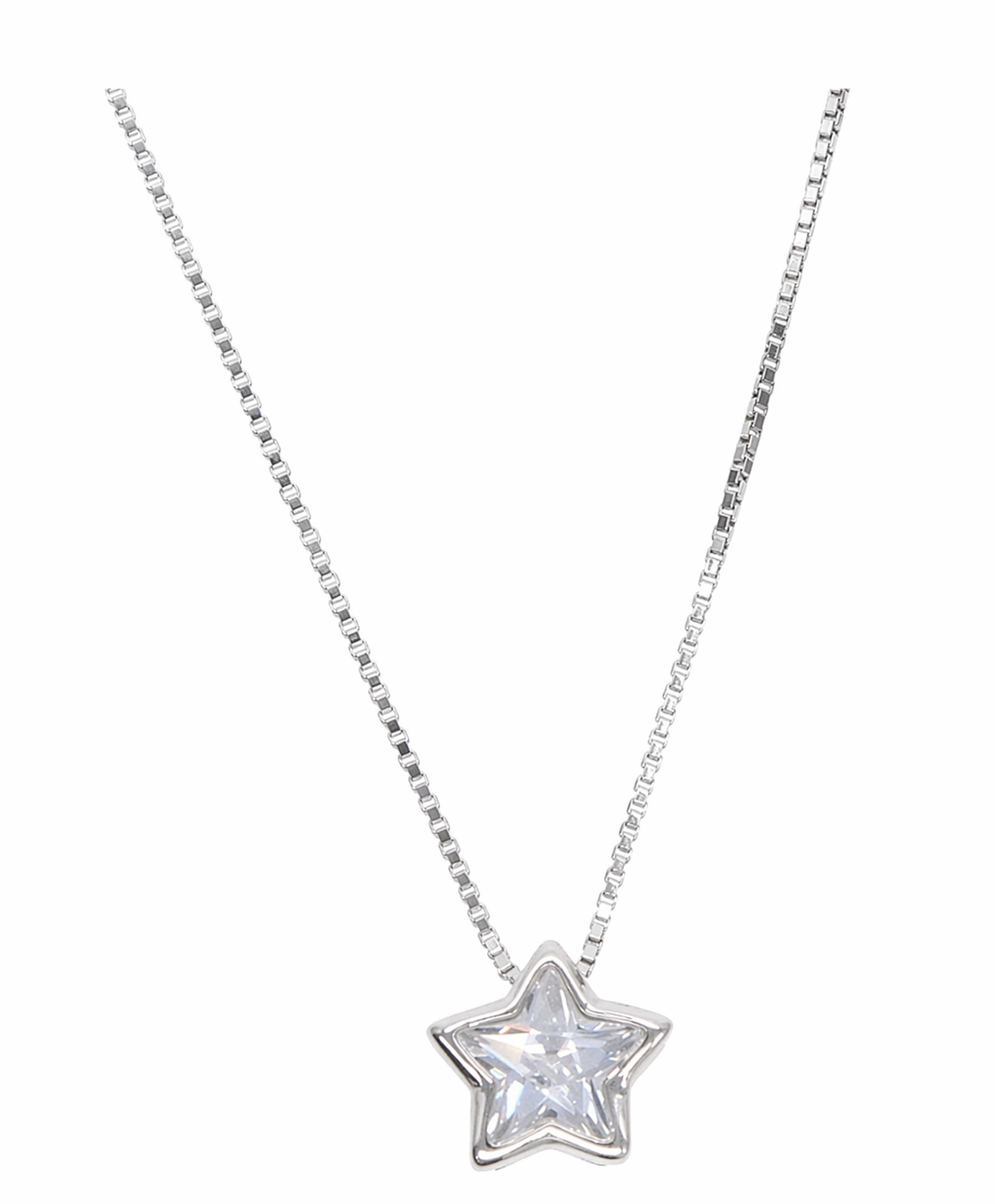 Cz Bezel Necklace - Star, view 2 — Soul Flow Apparel