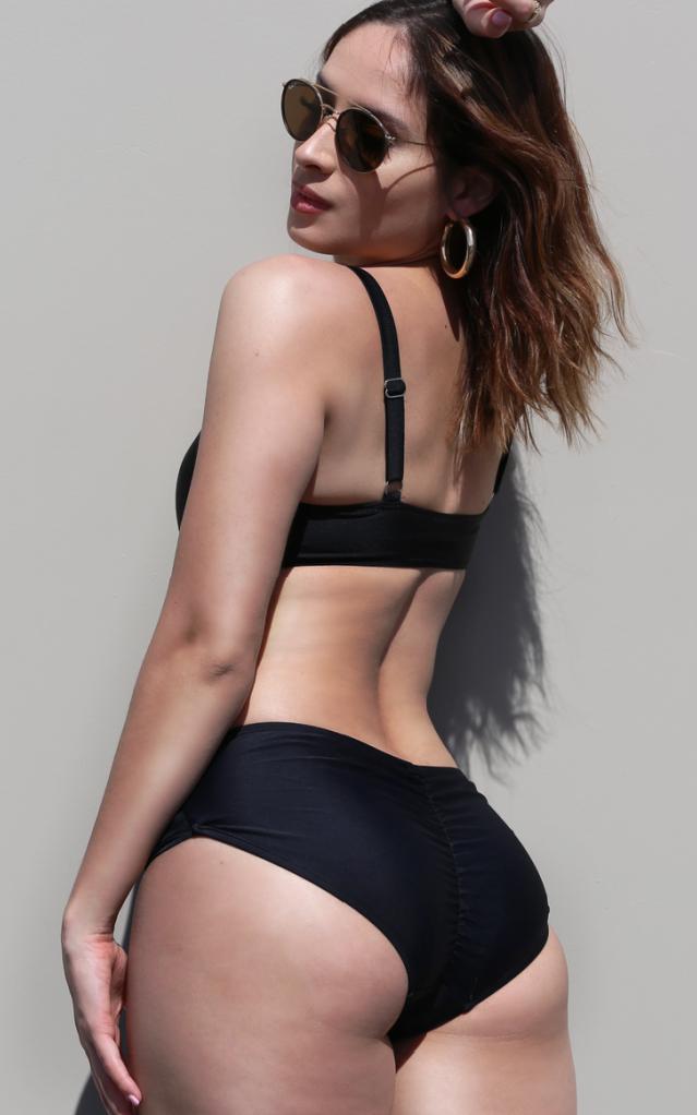 Capri Side Loop Double Rise Bikini Bottom — Soul Flow Apparel