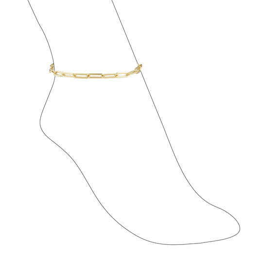 Carrie Paperclip Anklet — Soul Flow Apparel