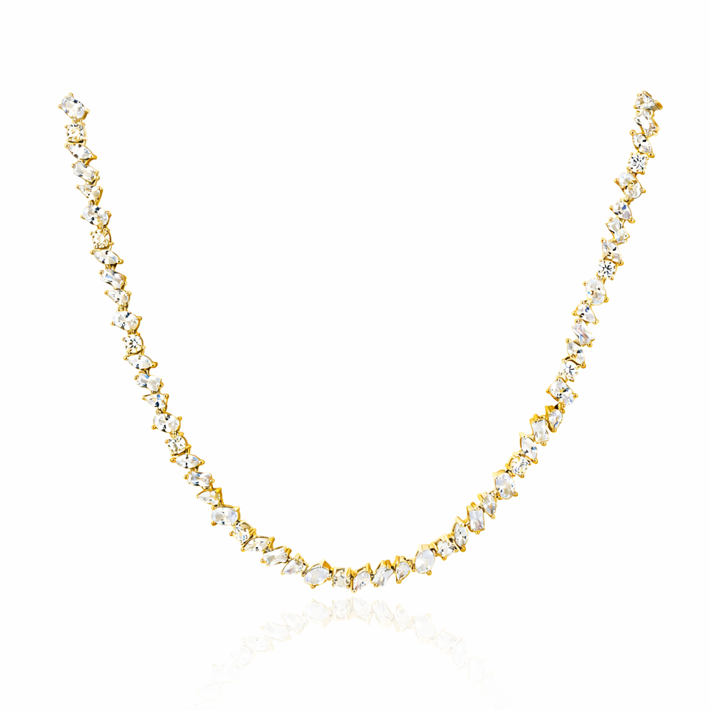 Pamela Tennis Necklace in 33am, view 22 — Soul Flow Apparel