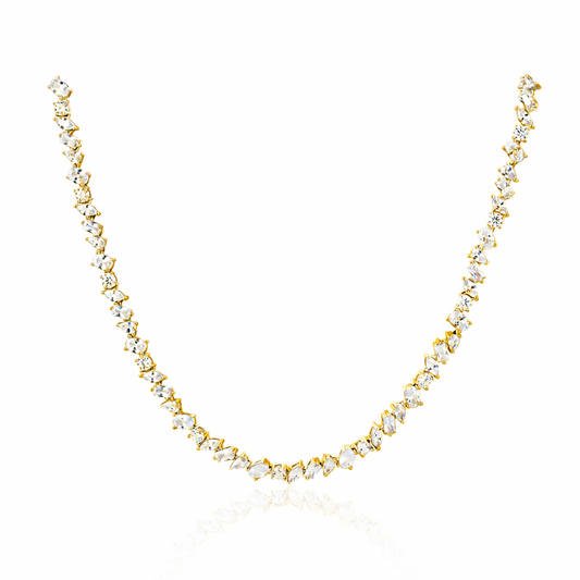 Pamela Tennis Necklace in 33am, view 22 — Soul Flow Apparel