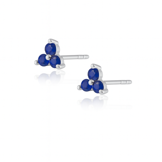 Kira Sapphire Studs in 59pm, view 13 — Soul Flow Apparel