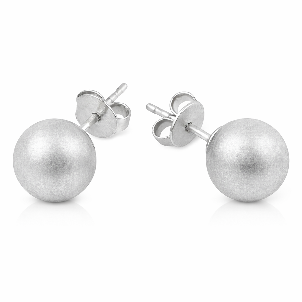 Brushed Allie Bead Stud in mar pm, view 42 — Soul Flow Apparel