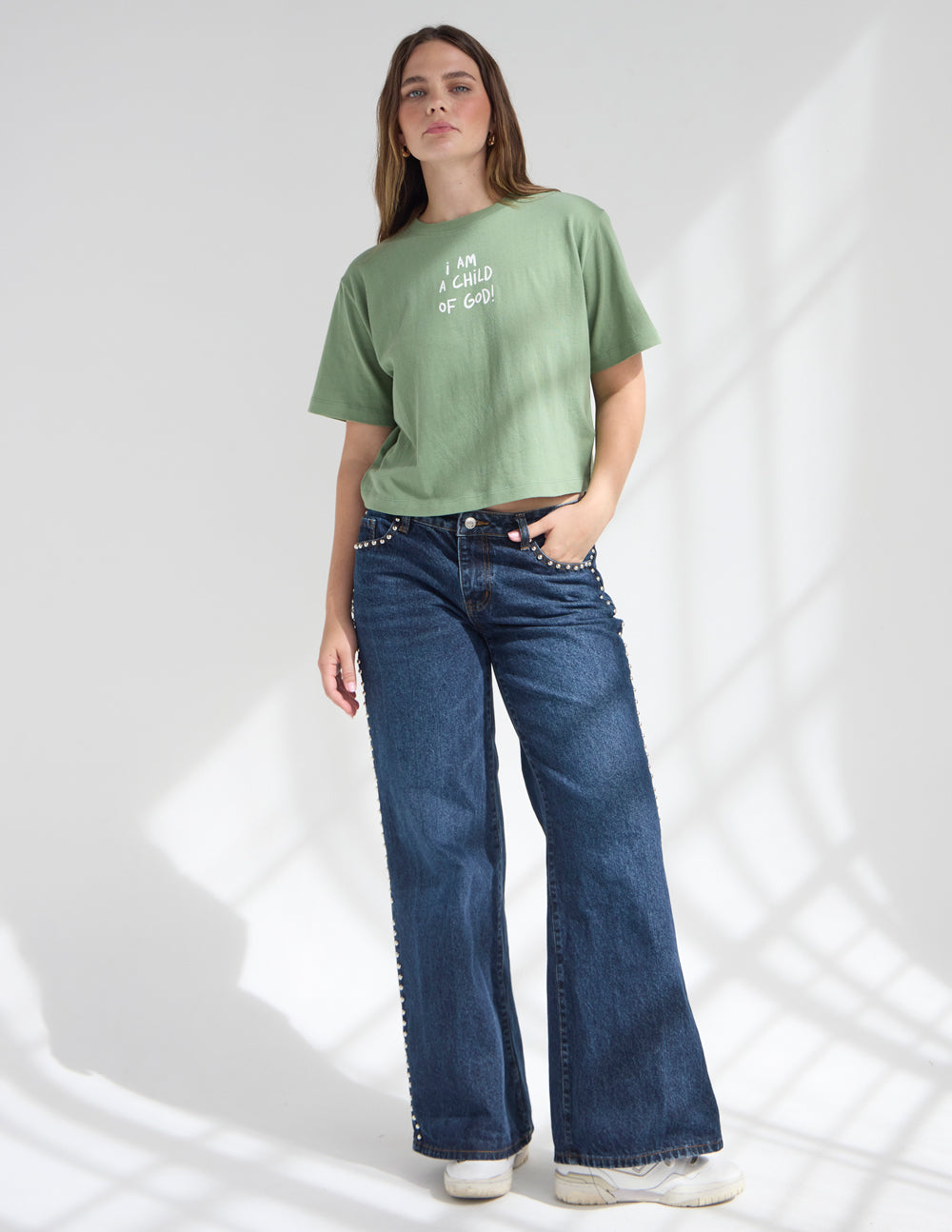 Child of God Cropped Women's Tee – Christian T-Shirt