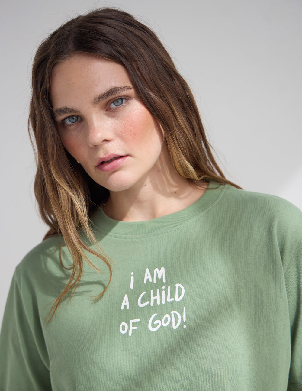 Child of God Cropped Women's Tee – Christian T-Shirt