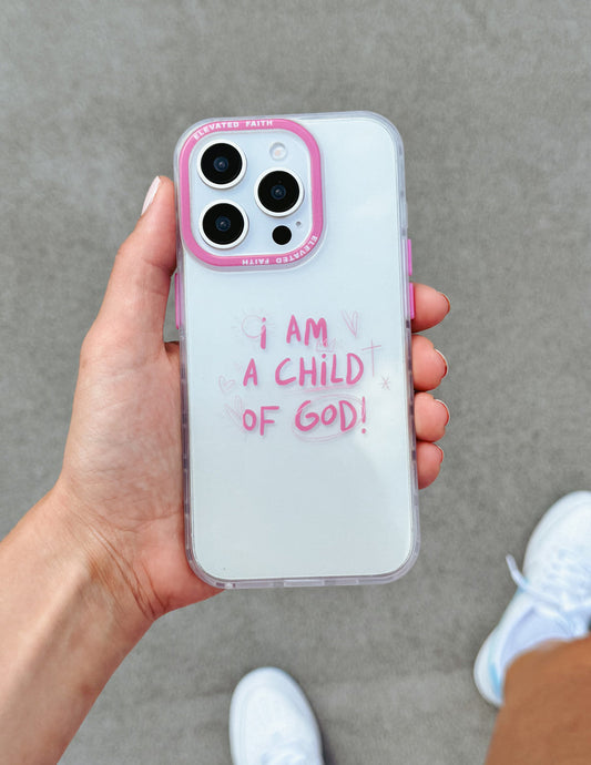Child of God Pink Phone Case – Christian Phone Case